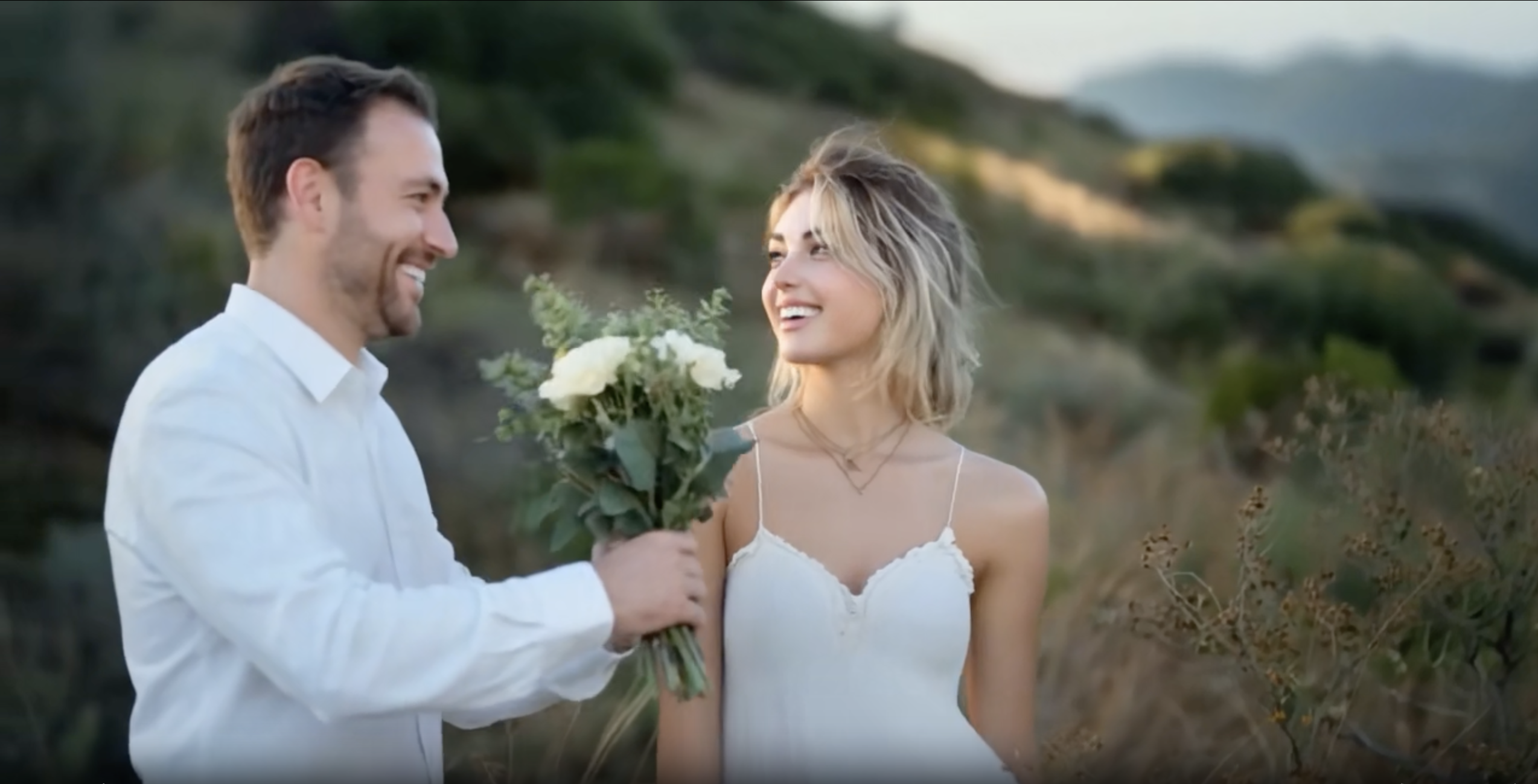 Couple Sends Flowers